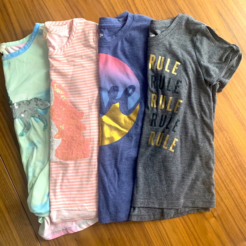 US 8-9Y bundle T-shirts (4 total)
